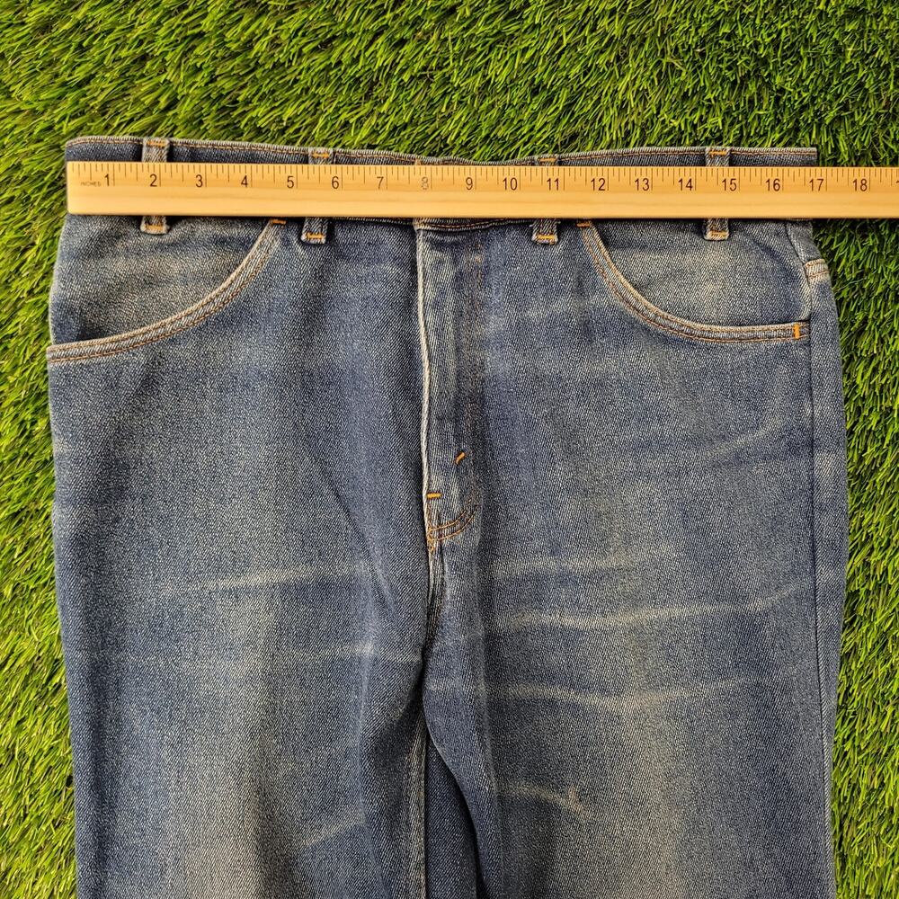 Vintage LEVIS 547 Jeans 34x25 Faded Whiskered Blue-Tab - Picture 16 of 16